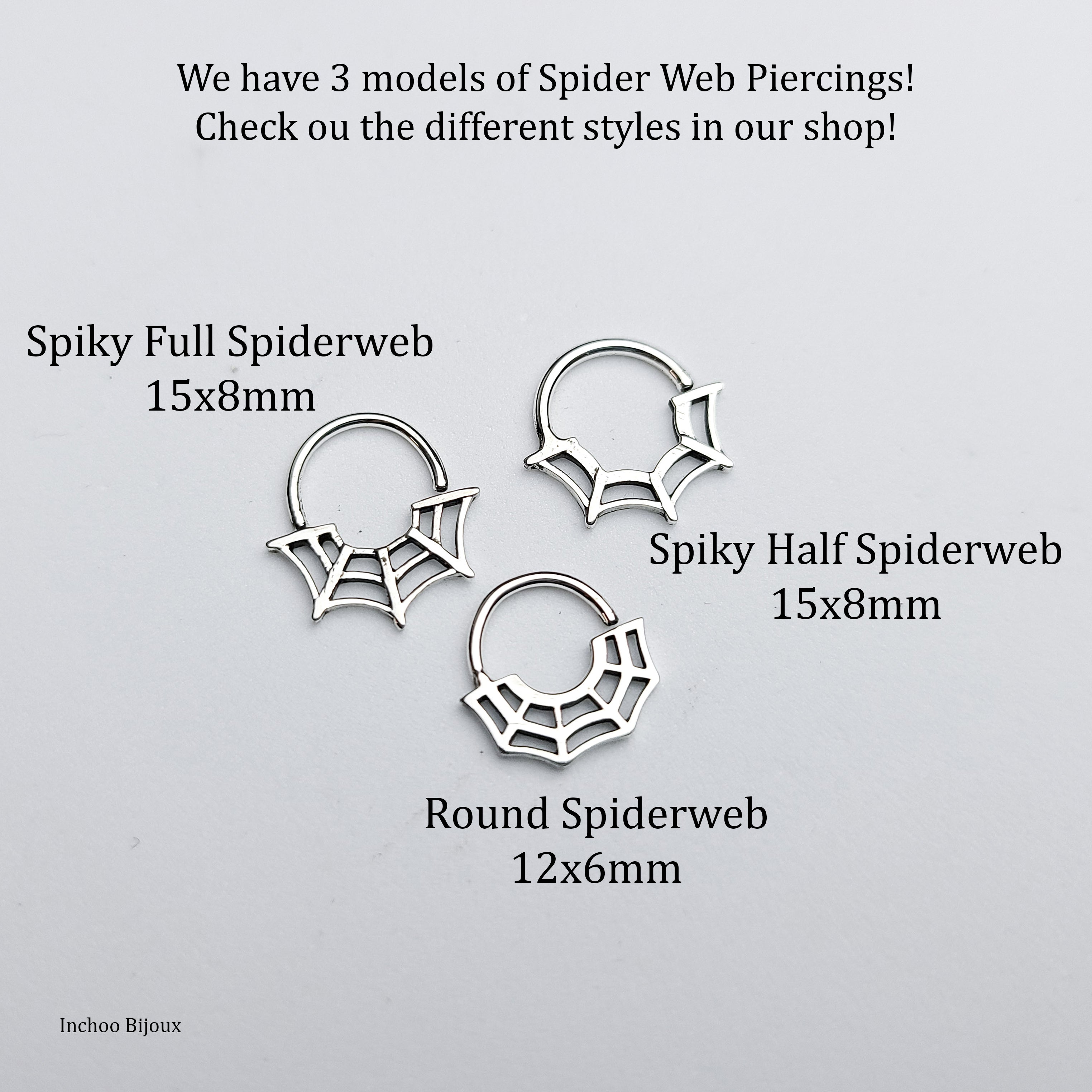 Spiderweb Nose Ring Septum Piercing - Inchoo Bijoux