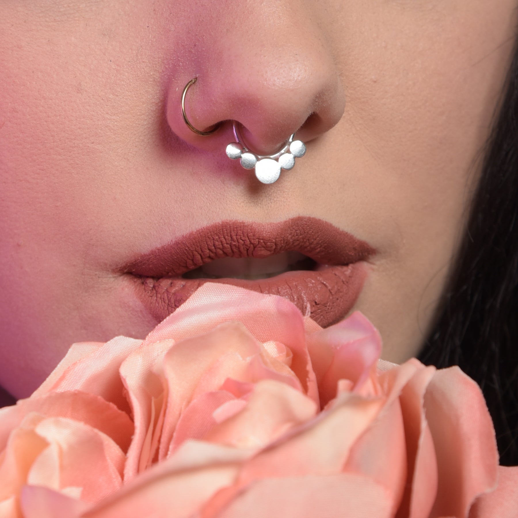5 Disc Boho Septum Ring