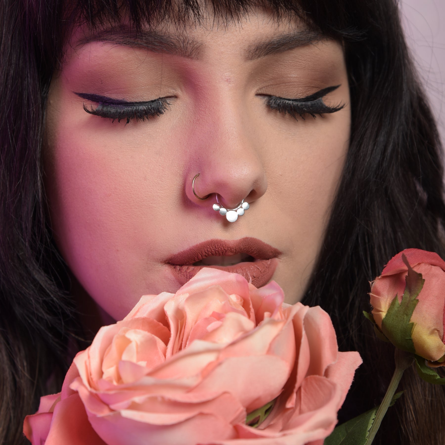 5 Disc Boho Septum Ring