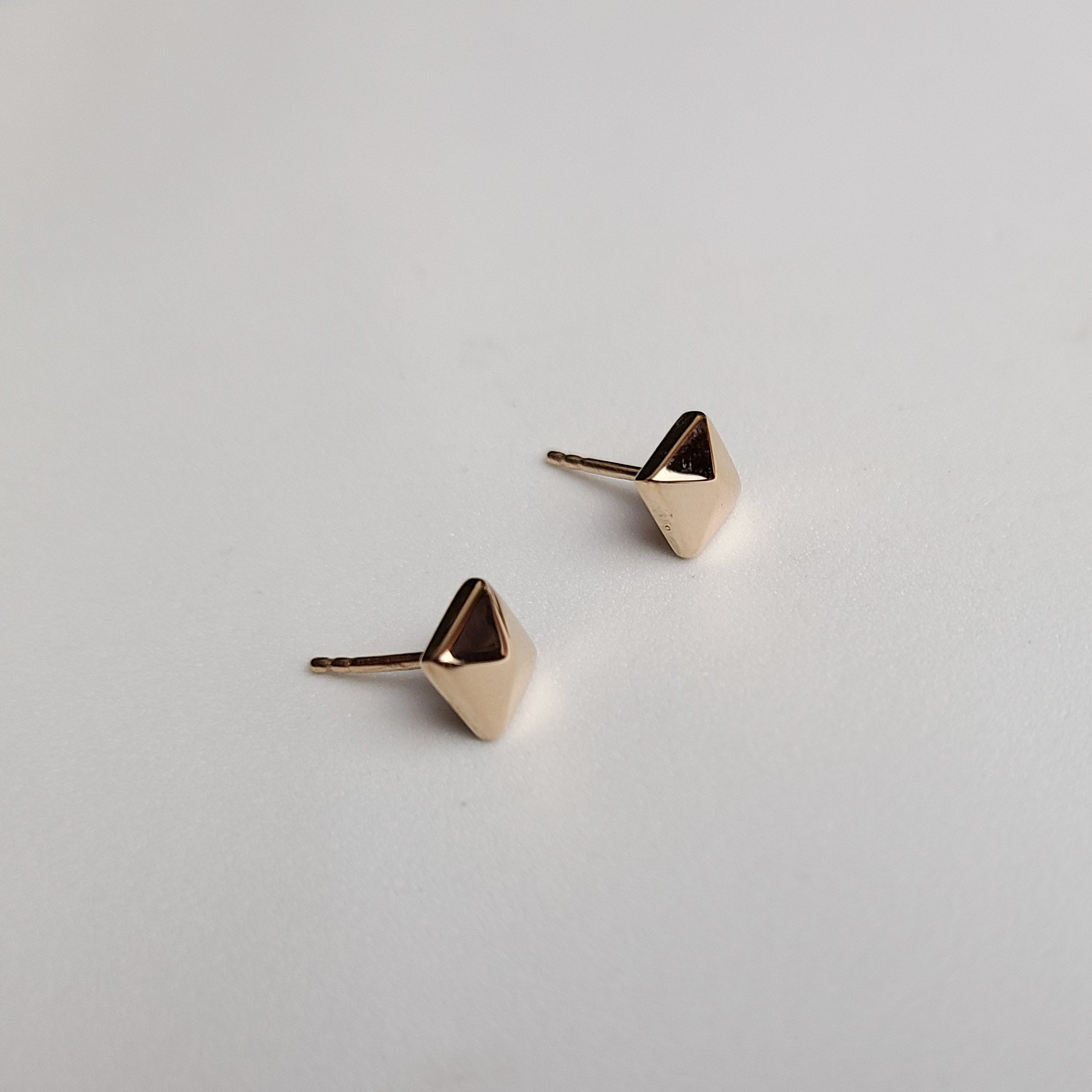 Square Pyramid Studs- Gold Options