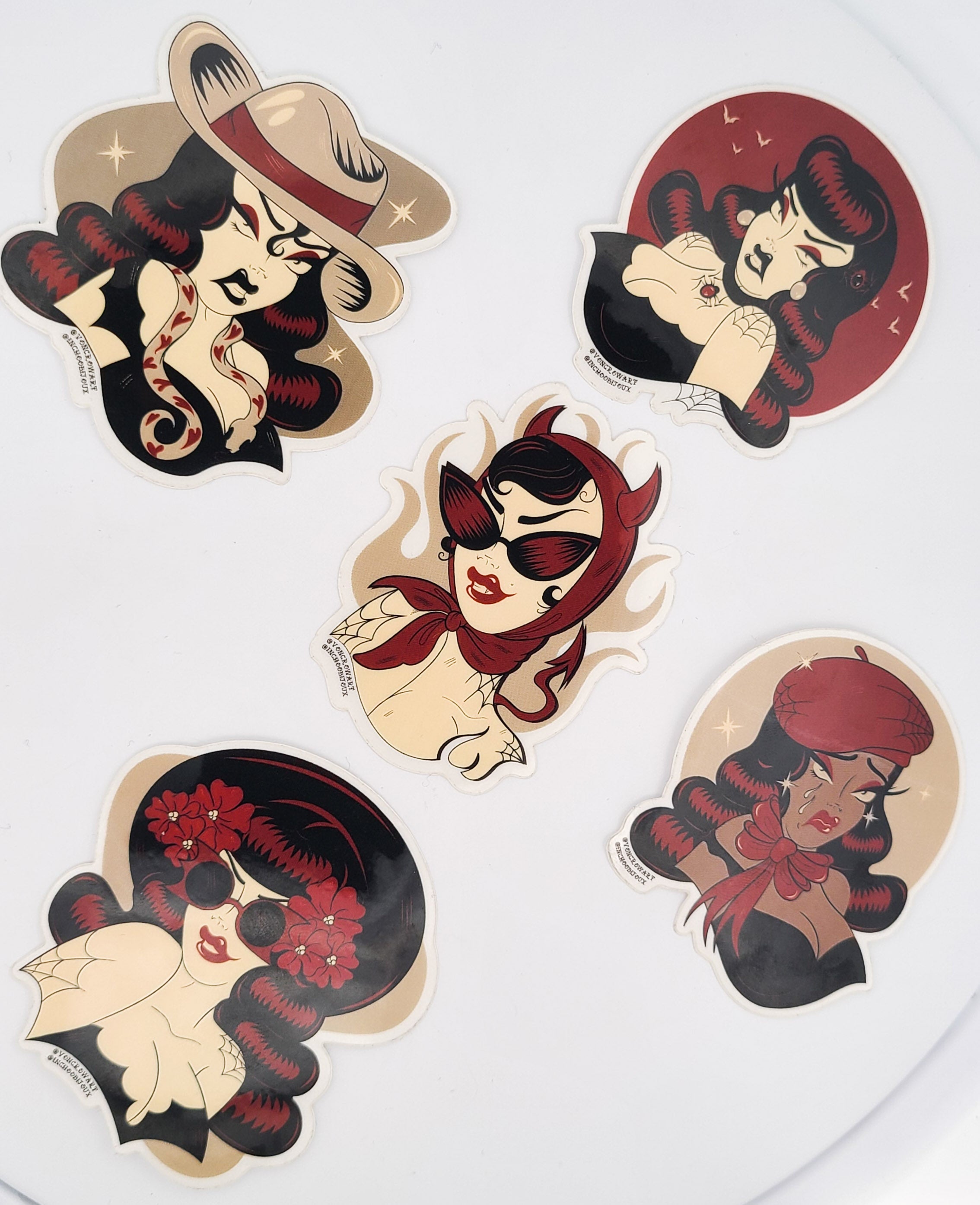 Tiffany Pin Up Sticker