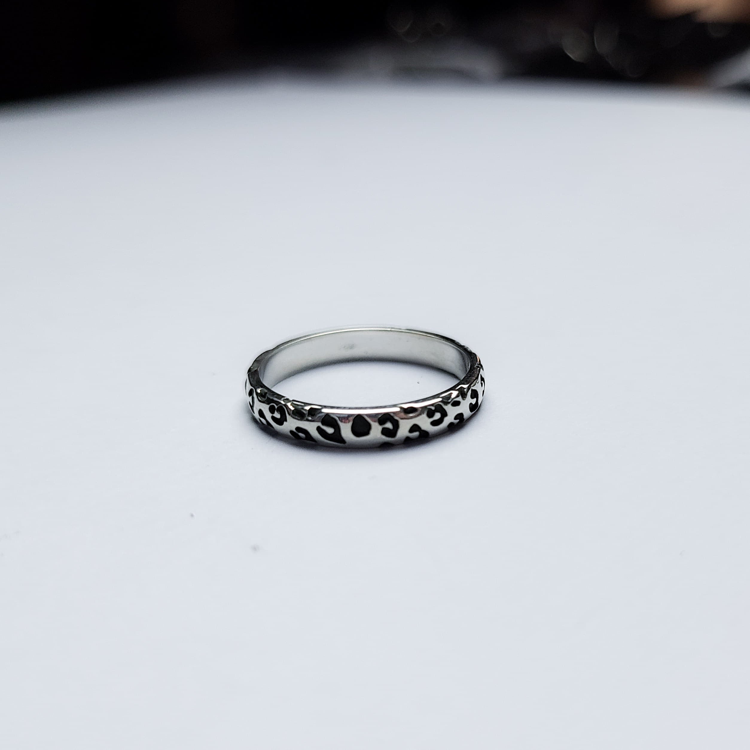 3mm Thin Leopard Print Ring-Ring-Inchoo Bijoux-Inchoo Bijoux
